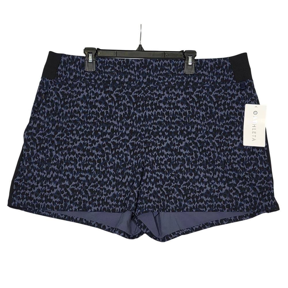 Athleta Brooklyn Printed Shorts Women's Plus Sz 22 Athletic Running Training New